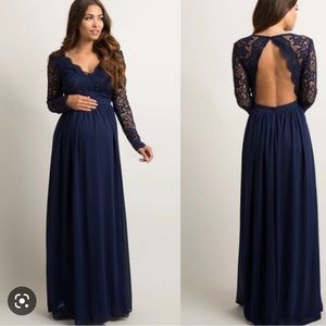 Pinkblush Maternity Dress, navy blue